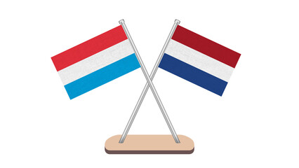 Netherlands Luxembourg Flag
