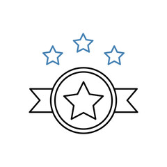 trusted concept line icon. Simple element illustration. trusted concept outline symbol design.