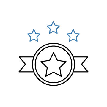 recommend clip art: trusted concept line icon. Simple element illustration. trusted concept outline symbol design.
