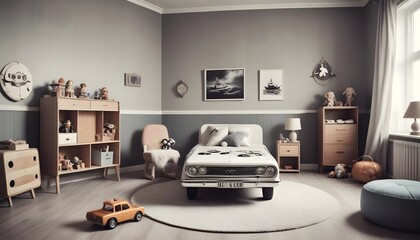 Photo interior modern design room 3d illustration