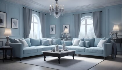 Photo interior modern design room 3d illustration