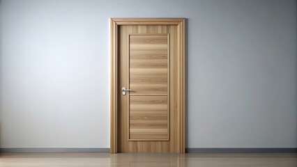 Modern wood door isolated on background, modern, wood, door, isolated,background, entrance, interior, design, contemporary
