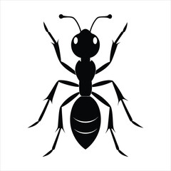 Ant silhouette vector