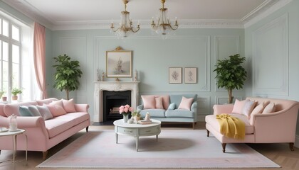 Photo interior modern design room 3d illustration