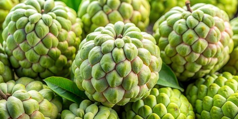 Fototapeta premium Fresh sugar apples or sweetsops Generative By AI