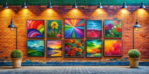 A picture on a wall informative Vibrant engaging AI Generative