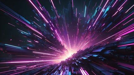 Fractal Explosion of Digital Elements