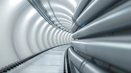 A tunnel with embedded sensors for monitoring structural health