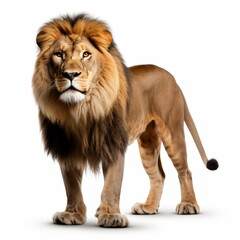 Obraz premium lion on white background