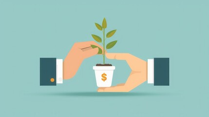 Modern Investment Strategy Concept with Bonds and Mutual Funds in Flat Design Illustration