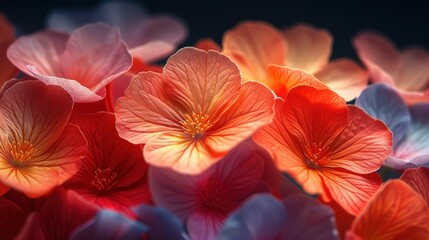 Obraz premium Closeup of Delicate Orange Petals