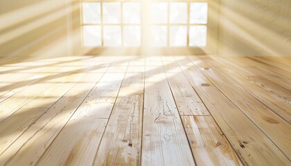 A wooden floor with a window in the background