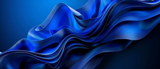 Fototapeta premium A blue background with wavy lines, repeated twice