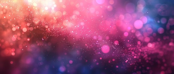 Fototapeta premium Pink-blue backdrop with numerous tiny dot lights in its center