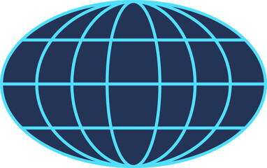 Y2k wireframe globe shape, 90s retro geometric mesh shape illustration, y2k geometry net pattern figure object, brutal art abstract grid element icon, cyberpunk trendy 3d wireframe structure graphic.