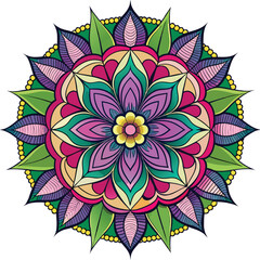 Creative Colorful Mandala Design Vector 