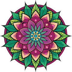 Creative Colorful Mandala Design Vector 