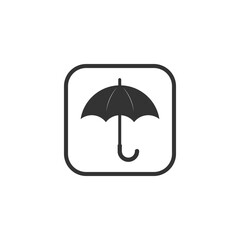 Umbrella icon isolated on transparent background