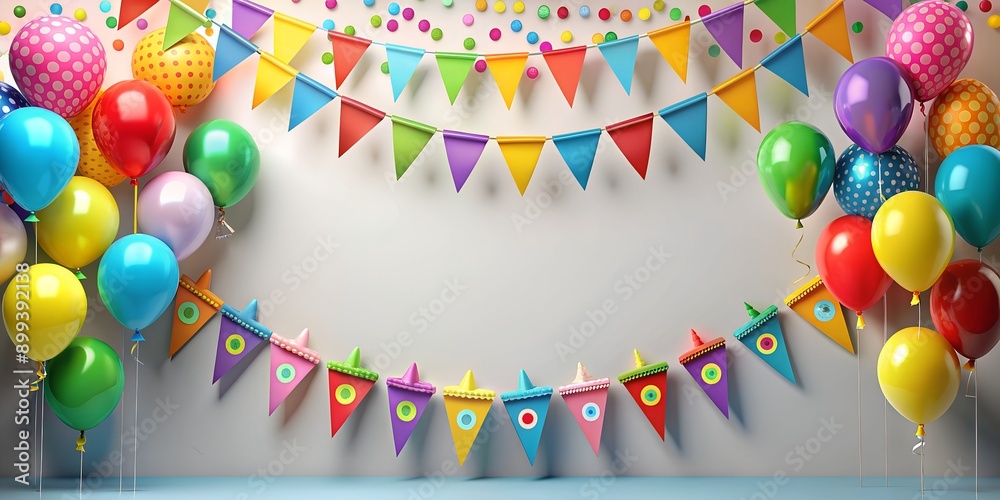 Canvas Prints Party Fete Karneval Geburtstag  Dekoration AI-Created Content