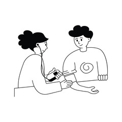 Have a look at this hand drawn illustration of blood pressure