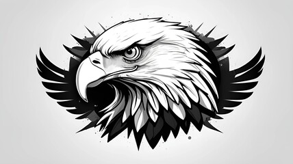 Obraz premium eagle head vector