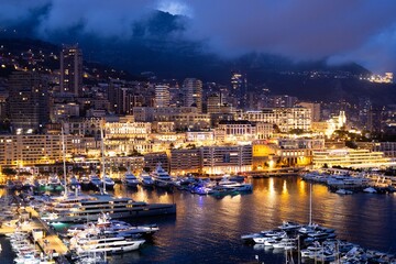 Monaco at night