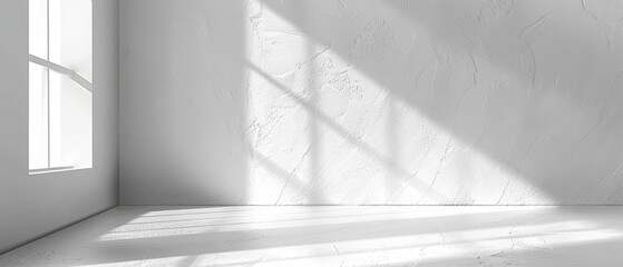 Obraz premium room's quietness broken by light filtering in from window, cat lying on floor