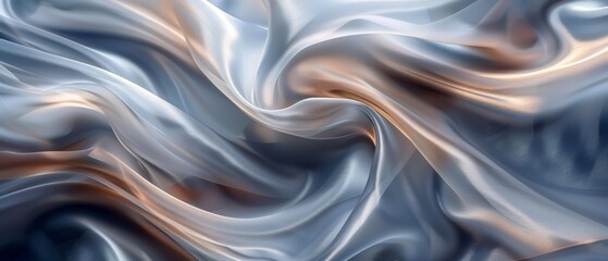 Obraz premium A close-up of a blue and white background with a wavy design on the left side No image content is present on the right side of this image