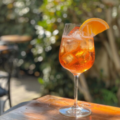 Aperol Spritz on a table
