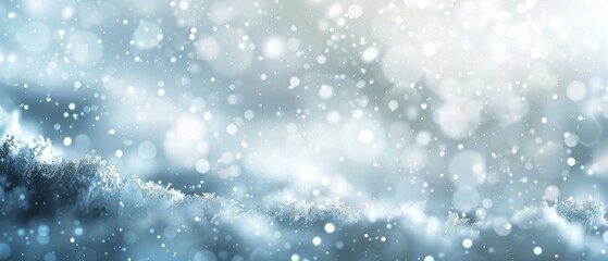 Fototapeta premium trees dot the foreground against a backdrop of pristine, flake-covered snow