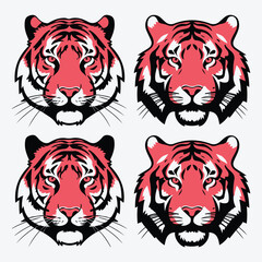 Tiger Vector Illustration Silhouette Collection