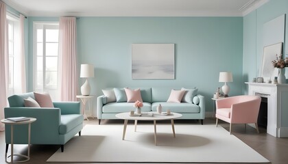 Photo interior modern design room 3d illustration