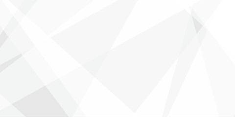 Abstract background with white and gray and geometric style with simple lines and corners with triangles shape design. Banner web template abstract white square shape with futuristic shape design	
