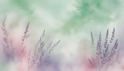 A soft pastel watercolor texture with gentle, blended hues of pink, lavender, and mint green, creating a dreamy, ethereal effect. Multiple variations available