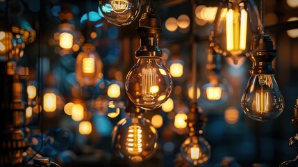 Incandescent Lamps with Warm, Glowing Light