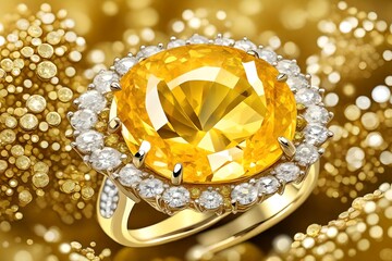 gold diamond ring
