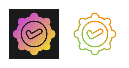 Badge Check Vector Icon
