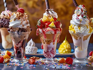 Creative Ice Cream Sundaes