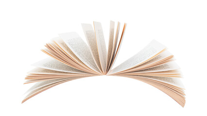 Open book isolated on white background. PNG