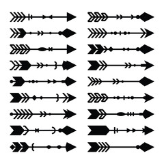 Set of arrow vector