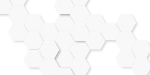 Background with hexagons. Abstract background with lines. white texture background. hexagon abstract background. Surface polygon pattern with glowing hexagon paper texture and futuristic business