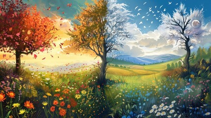 The Cycle of Seasons - Ecclesiastes 3:1 Illustrated