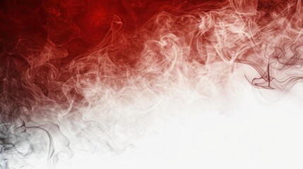 Panoramic red fog texture creates a dramatic abstract backdrop, perfect for enhancing designs with a misty, mysterious feel.