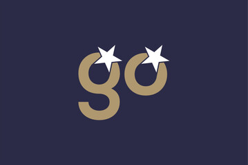 Letter go logo design royalty free image vector business template 