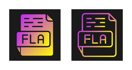 Obraz premium FLA Vector Icon