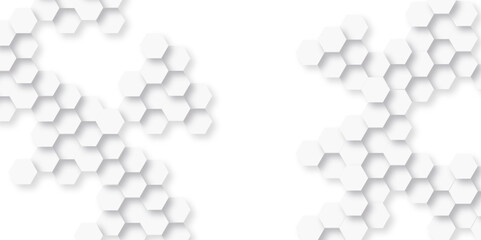 Background with hexagons. Abstract background with lines. white texture background. hexagon abstract background. Surface polygon pattern with glowing hexagon paper texture and futuristic business