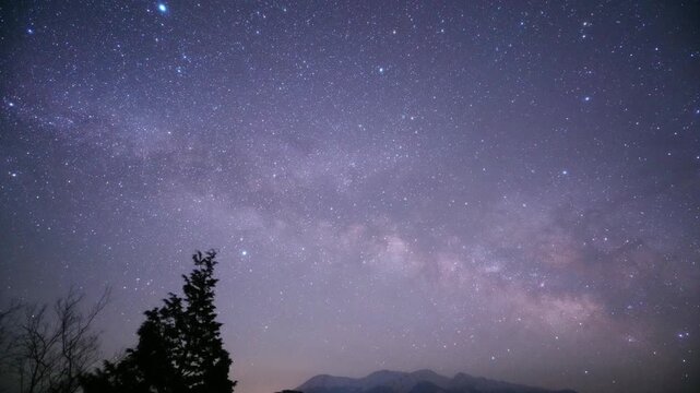 岐阜県　大平御嶽からの天の川