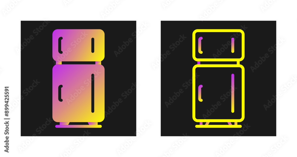 Canvas Prints fridge vector icon