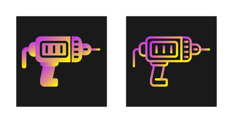 Electric Drill Vector Icon