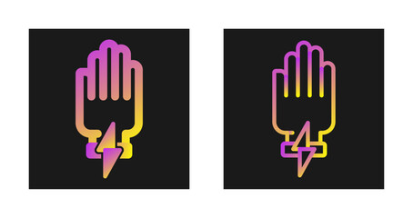 Fototapeta premium Insulated Gloves Vector Icon